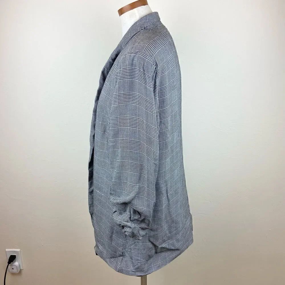 1. State Gray Check Oversized Blazer Jacket - Picture 4 of 6